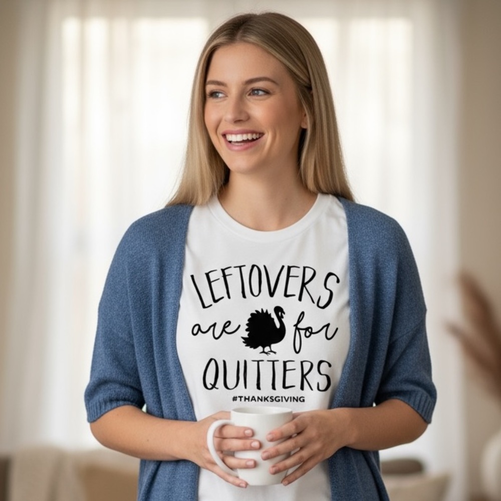 Leftovers are for Quitters Thanksgiving Shirt